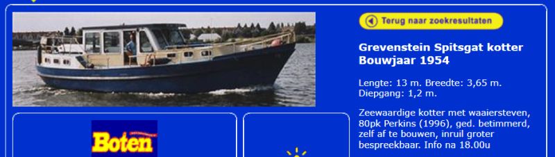 Anzeige in der Zeitschrift "Boten" Heft 17 vom 11. September 2003 advertentie m